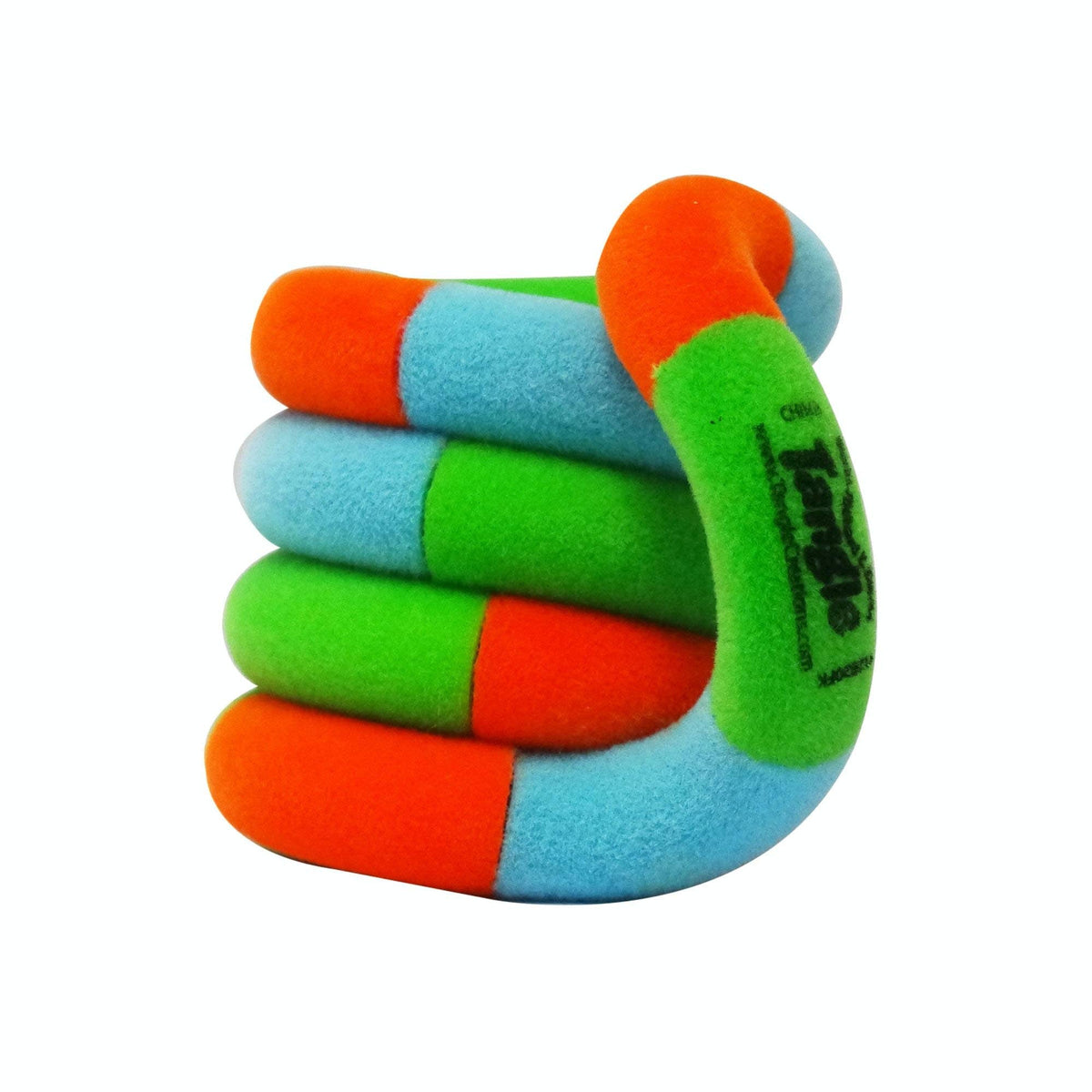 1 Tangle Jr FUZZY Soft Fidget Toy - Bendable Connected Curve