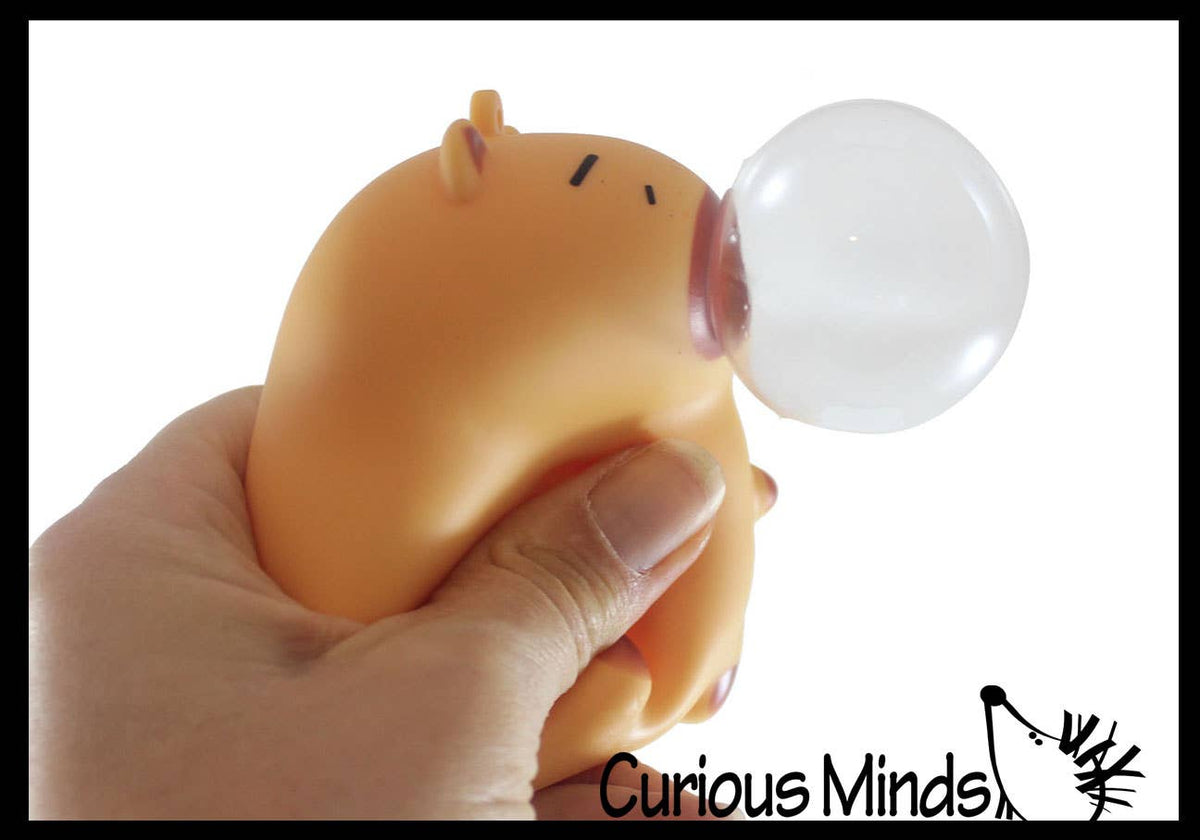 1 Bubble Blowing Capybara Squishy Fidget Toy - Cute Animal