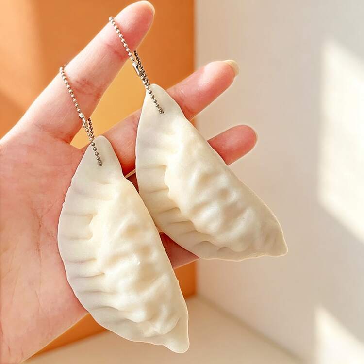 Dumpling Squishy Keychain