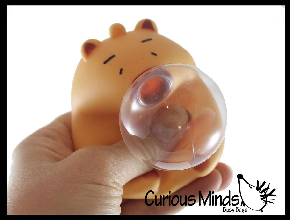 1 Bubble Blowing Capybara Squishy Fidget Toy - Cute Animal