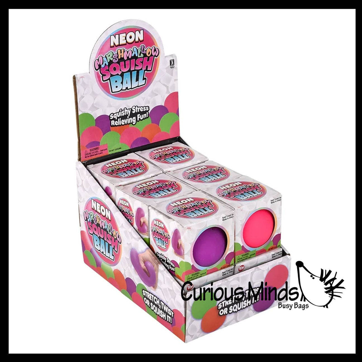 Marshmallow 2.5" Stress Balls - Ultra Soft Kneadable Fidget Squish Balls - Amazingly Soft