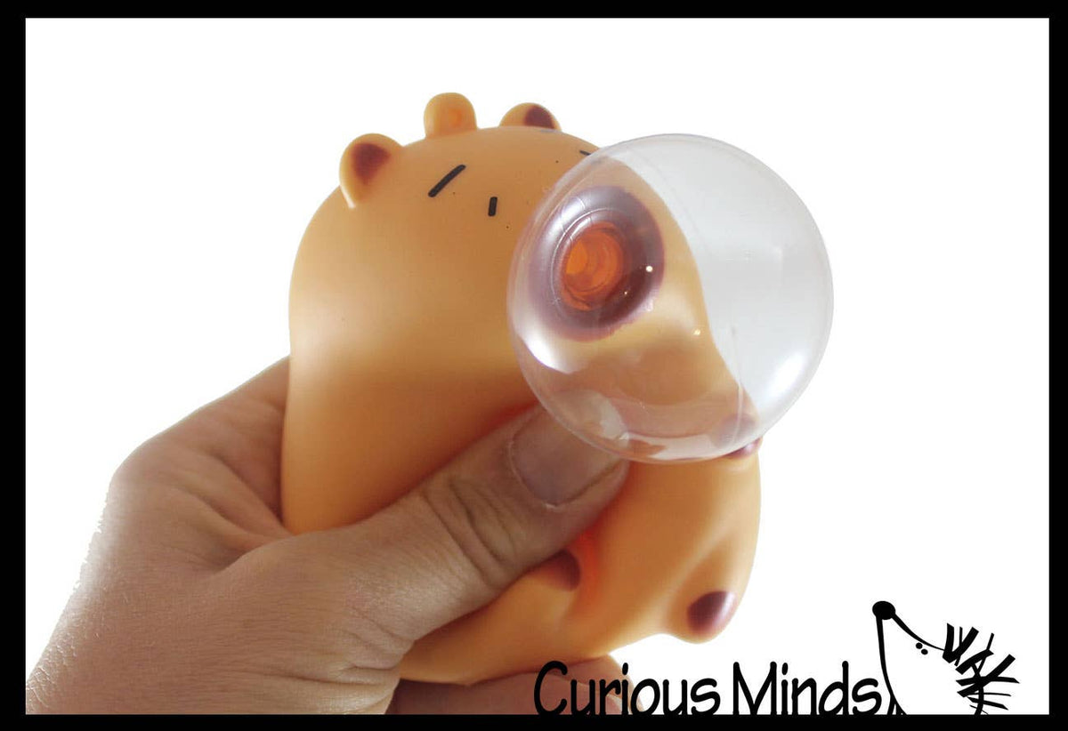 1 Bubble Blowing Capybara Squishy Fidget Toy - Cute Animal