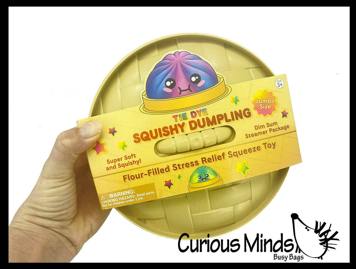 NEW - Large 6" Mystery Tie Dye Marble Doh Dumpling Dim Sum - Ultra Squishy Relaxing Sensory Fidget Stress Toy