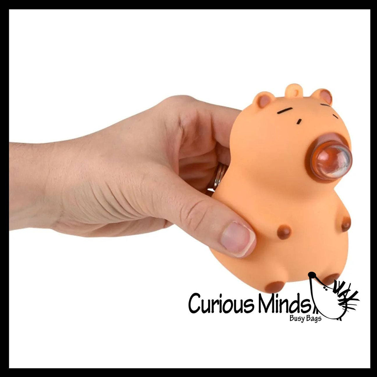 1 Bubble Blowing Capybara Squishy Fidget Toy - Cute Animal