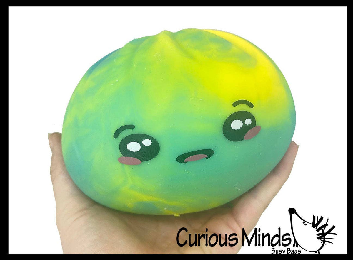 NEW - Large 6" Mystery Tie Dye Marble Doh Dumpling Dim Sum - Ultra Squishy Relaxing Sensory Fidget Stress Toy