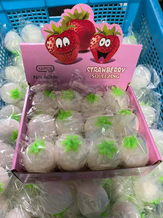 🍓 Strawberry  Squishy – UV Color Change Strawberry Squishy