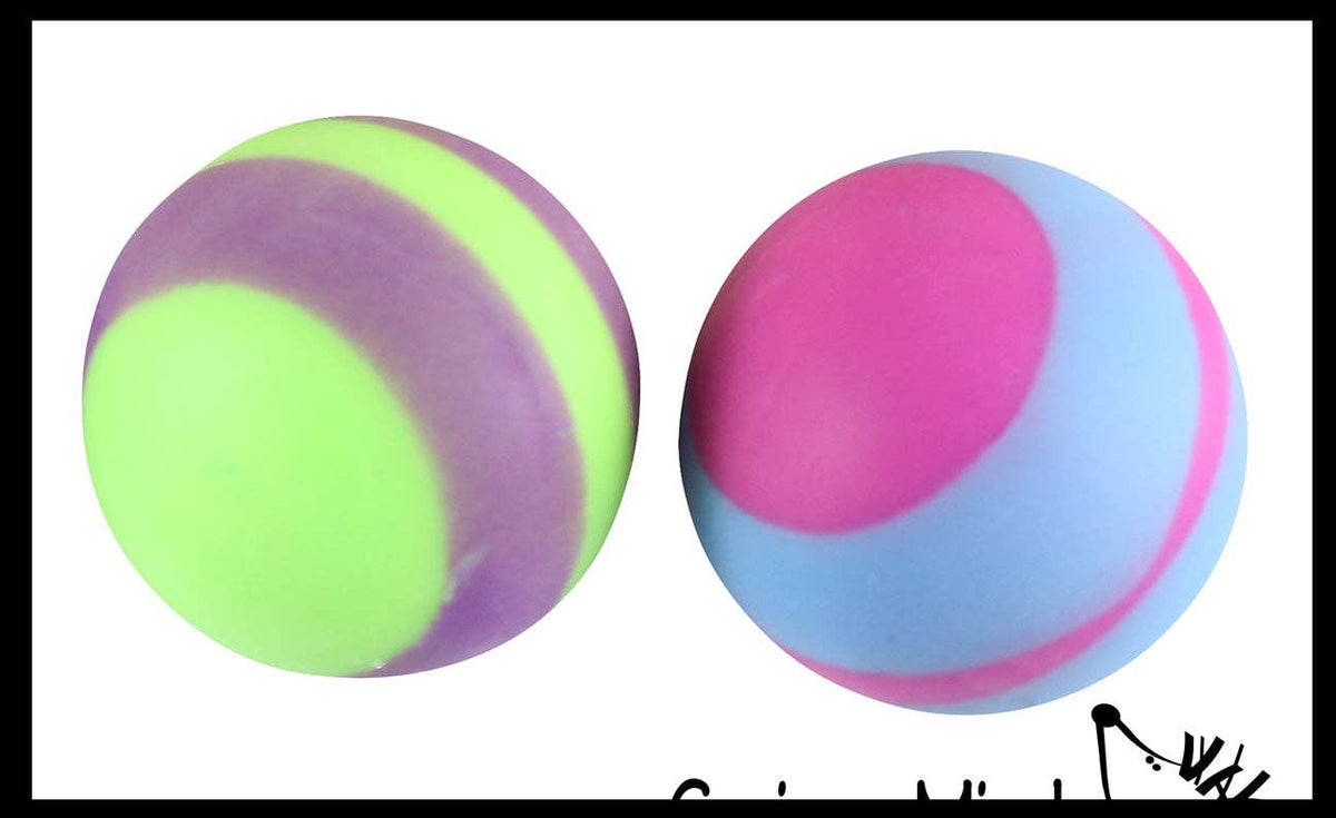 1 Boxed 2.5" Striped Doh Filled Stress Ball - Glob Balls