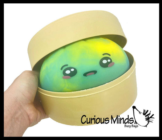 NEW - Large 6" Mystery Tie Dye Marble Doh Dumpling Dim Sum - Ultra Squishy Relaxing Sensory Fidget Stress Toy