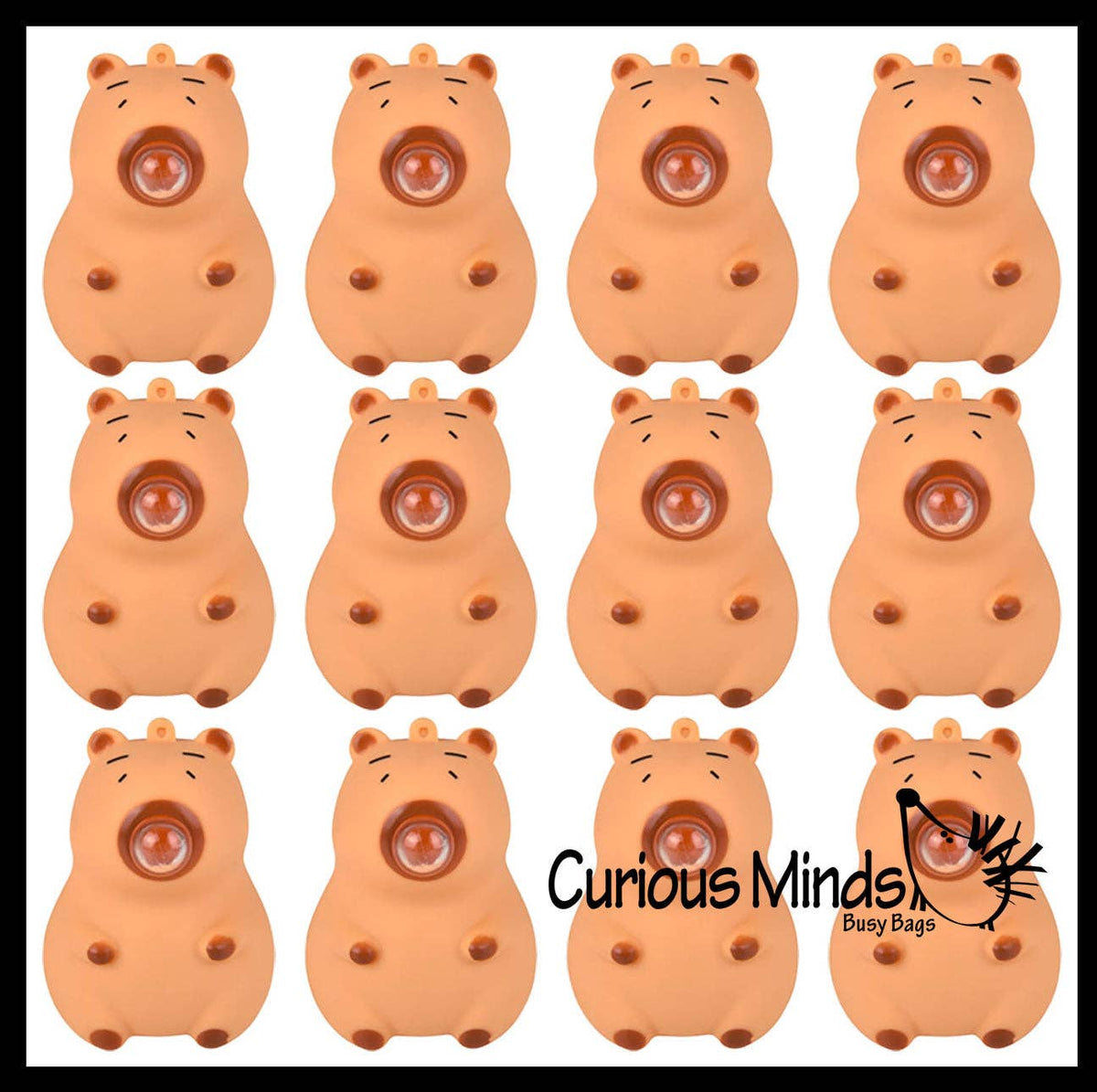 1 Bubble Blowing Capybara Squishy Fidget Toy - Cute Animal
