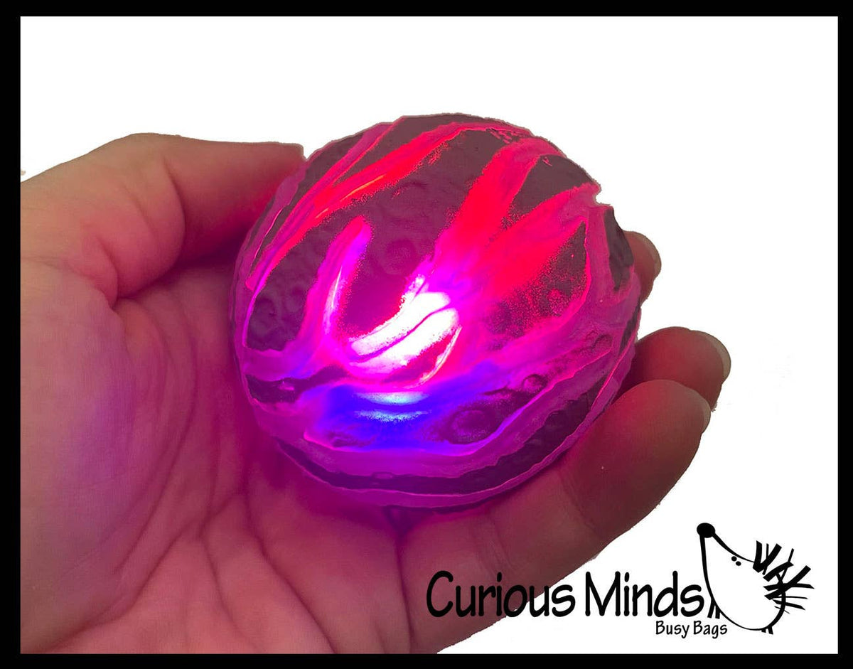 Light Up Meteor Ball - Gel Squishy Ball