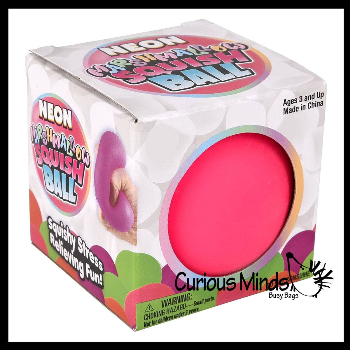 Marshmallow 2.5" Stress Balls - Ultra Soft Kneadable Fidget Squish Balls - Amazingly Soft