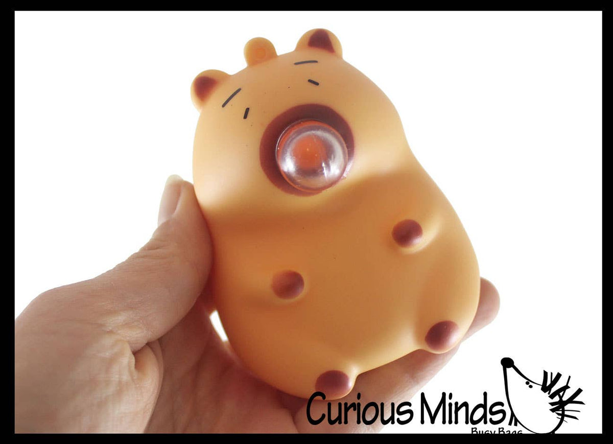 1 Bubble Blowing Capybara Squishy Fidget Toy - Cute Animal